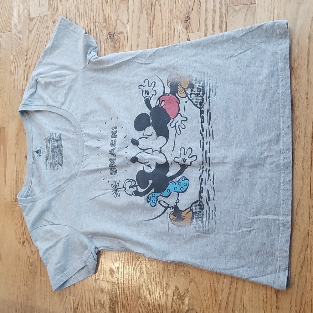 (L) Disney Graphic T-Shirt Mickey Mouse Minnie Mouse Vacation Resortwear Casual